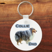 Collie Vater 4 - Schlüsselanhänger (Vorderseite)