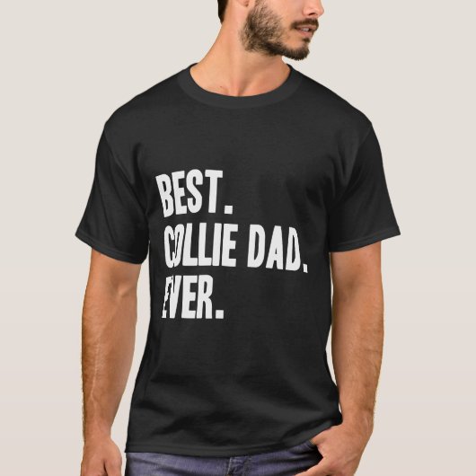 Collie Vater Funny Pet Border Collie Print Cloud T-Shirt (Vorderseite)