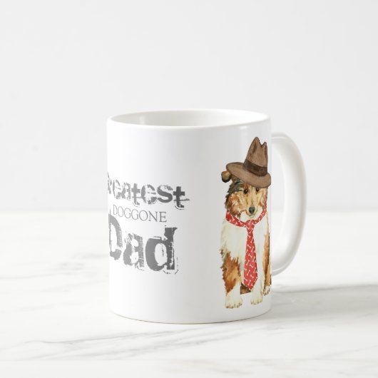 Collie Vater Kaffeetasse (VorderseiteRechts)