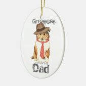 Collie Vater Keramik Ornament (Links)