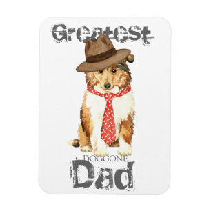 Collie Vater Magnet