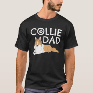 Collie-Vater Süßer Hund Welpe Haustier Tierliebhab T-Shirt
