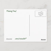 Collie, Vermisst du! Postkarte (Rückseite)