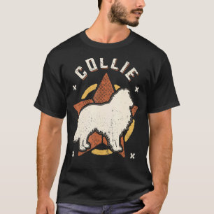 Collie Vintag Retro Classic Hund T-Shirt