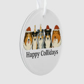 Collie-Weihnachtsbaumschmuck Ornament (Vorderseite)
