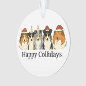 Collie-Weihnachtsbaumschmuck Ornament (Vorderseite)