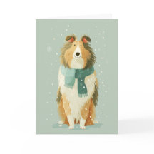 Collie-Weihnachtsgruß