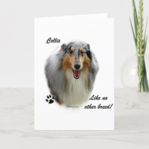 Collie wie keine andere Rasse Feiertagskarte