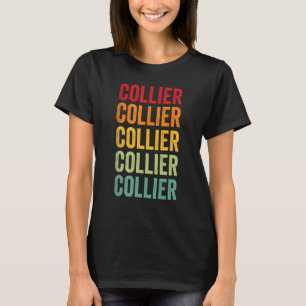 Collier Landkreis Florida Rainbow Text Design T-Shirt