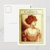 Collier's magazine 1909, Gibson girl Postkarte (Vorne/Hinten)