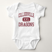 Collierville - Drachen - hoch - Collierville Baby Strampler (Vorderseite)