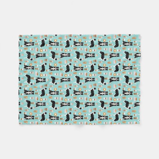 Collies für Grenzzwecke Fleecedecke (Vorderseite (Horizontal))