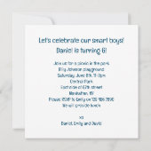 Colliese an der Grenze, Geburtskarte des Hundes, H Einladung (Rückseite)