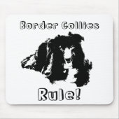 Colliese an der Grenze Regel Funny Dog Mousepad (Vorne)