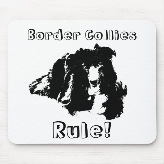 Colliese an der Grenze Regel Funny Dog Mousepad (Vorne)