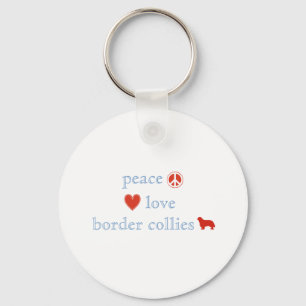 Colliese für eine friedliche Liebe Schlüsselanhänger