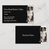 Colliese für Hunde mit Haustier-Logo an der Grenze Visitenkarte (Vorne/Hinten)