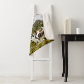 Colliese Herde Schafe, mit Portrait und Zitat - Sherpadecke (Beispiel)