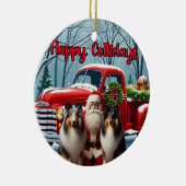 Colliese, Santa, Red Truck Ornament (Rechts)