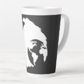 ColliesWithoutBorders weißes Logo Milchtasse (Rechte Ecke)