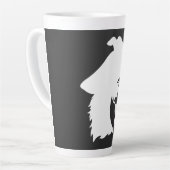ColliesWithoutBorders weißes Logo Milchtasse (Linke Ecke)