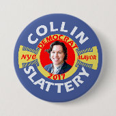 Collin Slattery für NYC Bürgermeister im Jahre Button (Vorderseite)