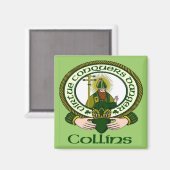Collins Clan Motto Magnet (Vorderseite/Rückseite)