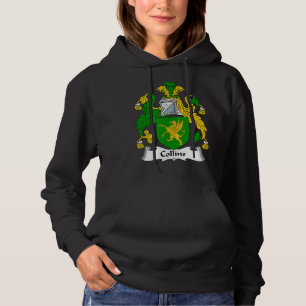 Collins Coat of Arms Familienwappen Hoodie