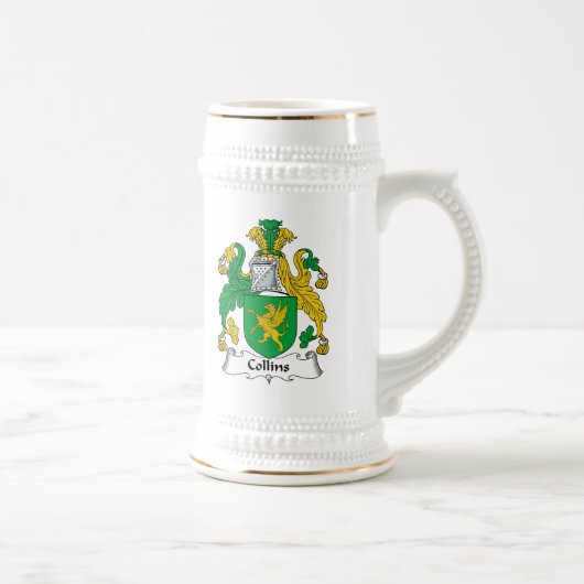 Collins Familienwappen Bierglas (Rechts)