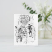 Collins und Charlotte waren stehend Postkarte (Stehend Vorderseite)