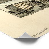 Collinsville Connecticut 1878 Antique Panoramic Ma Poster (Ecke)