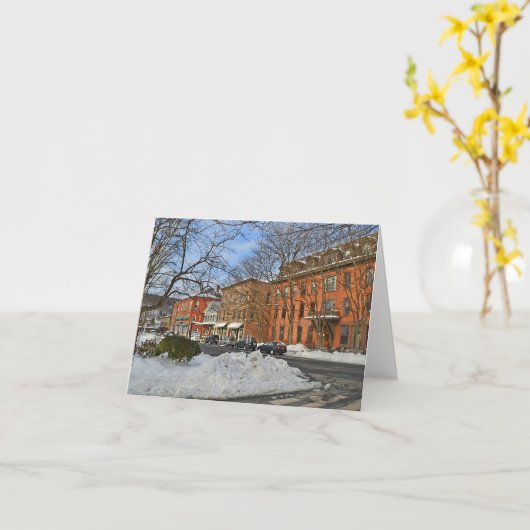 Collinsville Connecticut Notecard Karte (Gelbe Blume)