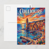 Collioure Frankreich Postkarte (Vorne/Hinten)