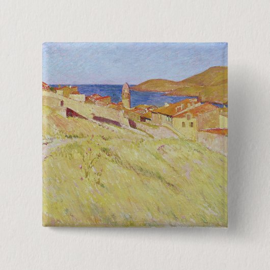 Collioure Landschaft Button (Vorderseite)