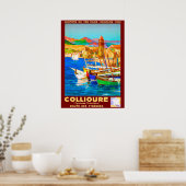 Collioure, Pyrenäen, Frankreich, Boote im Hafen,Vi Poster (Küche)