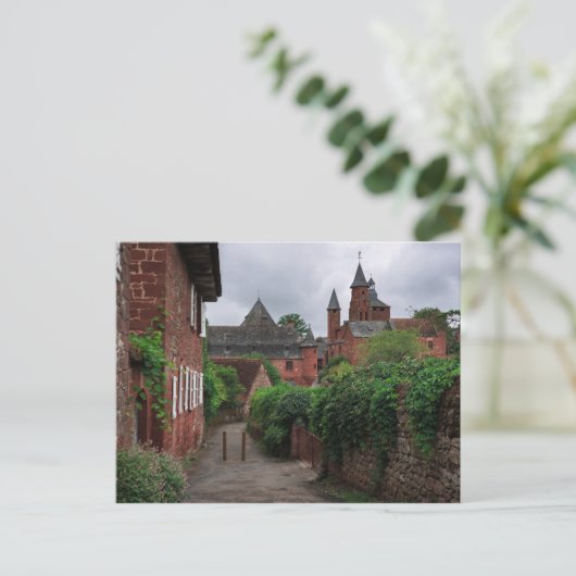Collonges-la-Rouge, das rote Dorf Postkarte (Stehend Vorderseite)