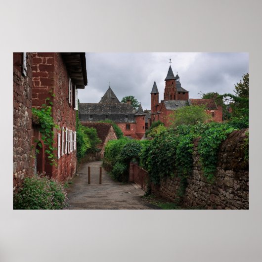 Collonges-la-Rouge, das rote Dorfposter Poster (Vorne)