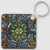 Collorful Ottoman pattern Schlüsselanhänger (Rückseite)