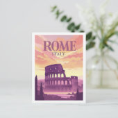 Colloseum Rom Italien Vintag Berühmter Reiseort Postkarte (Stehend Vorderseite)