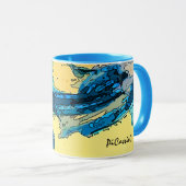Collzierbare farbenfrohe PiCassieO Tasse West Wind (VorderseiteRechts)
