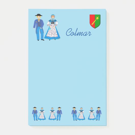Colmar, Elsass, Frankreich Post-it Klebezettel (Vorderseite)