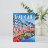Colmar Foto Vintage Postkarte (Stehend Vorderseite)