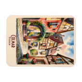 Colmar France Alsace Watercolor Travel Custom Text Magnet (Horizontal)