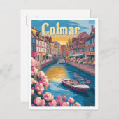 Colmar France Art Vintage Postkarte (Vorne/Hinten)