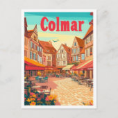 Colmar France Art Vintage Postkarte (Vorderseite)