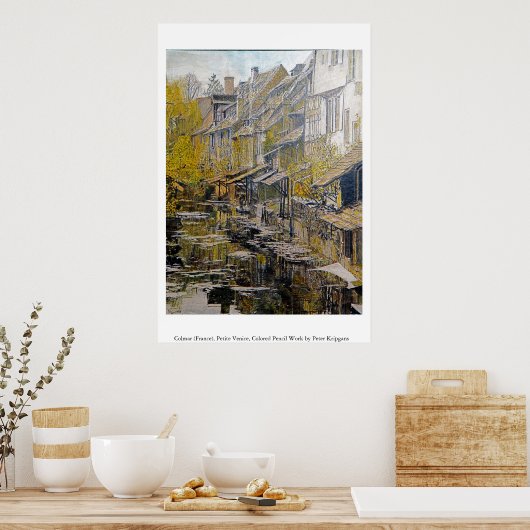 Colmar (Frankreich), Petite Venice Poster (Küche)