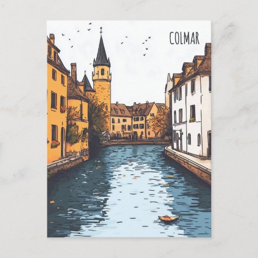 Colmar Frankreich Reise Postkarte (Vorderseite)