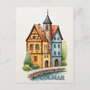 Colmar Frankreich Reise Postkarte