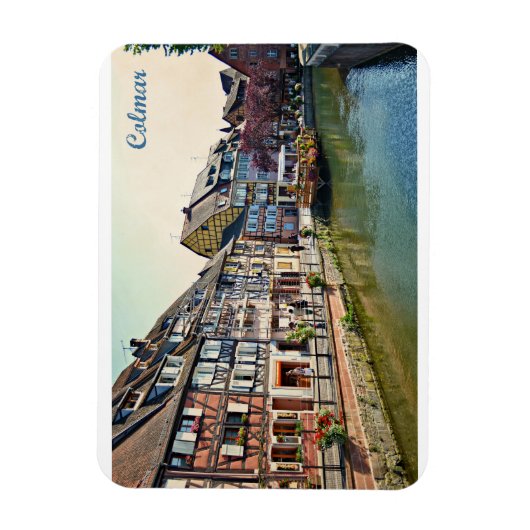 Colmar Postkarte Magnet (Vertikal)