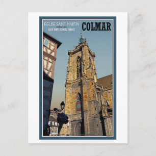 Colmar - St Martins Kirche Postkarte